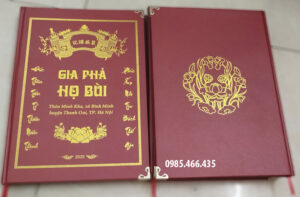 mẫu sách gia phả dòng họ cao cấp